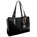 McKleinUSA 97555 GLENNA (Black) Leather Shoulder Tote